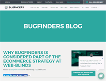 Tablet Screenshot of blog.bugfinders.com